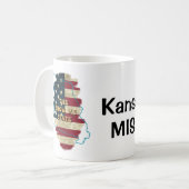 Custom Missouri Staat Kaffeemaschine Tasse (Vorderseite Links)
