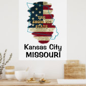 Custom Missouri Staat Poster (Küche)