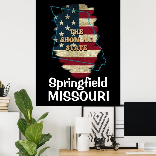 Custom Missouri Staat Poster (Heimbüro)