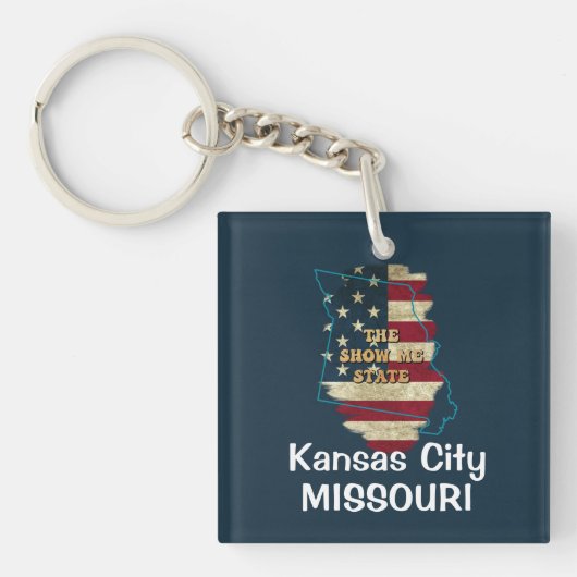Custom Missouri Staat Schlüsselanhänger (Vorderseite)
