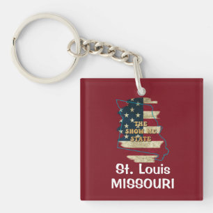 Custom Missouri Staat Schlüsselanhänger