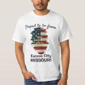 Custom Missouri Staat T - Shirt (Vorderseite)