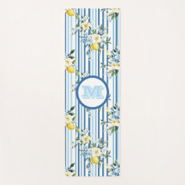 Custom Mit Monogramm Floral Lemon Yoga Matts Yogamatte