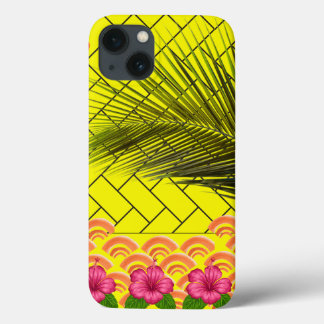 Custom Mit Monogramm iPhone 13 Case - Gelb