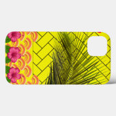 Custom Mit Monogramm iPhone 13 Case - Gelb (Rückseite (Horizontal))