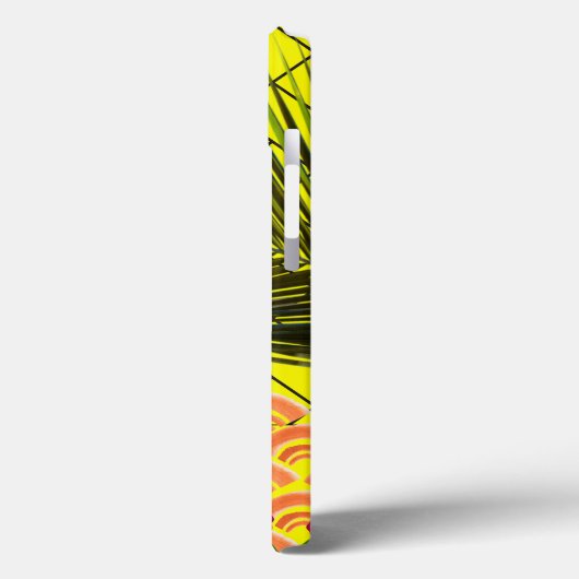 Custom Mit Monogramm iPhone 13 Case - Gelb (Rückseite / Links)