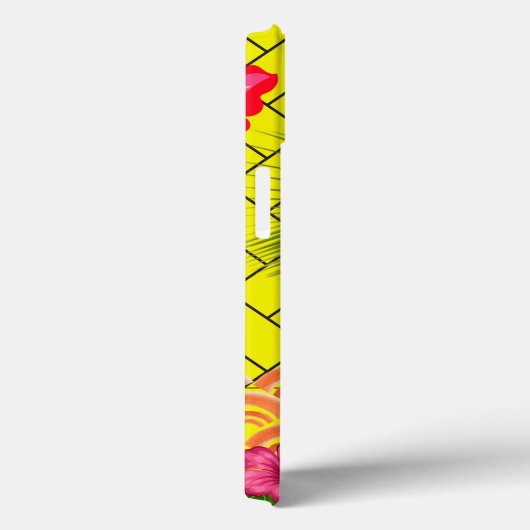 Custom Mit Monogramm iPhone 13 Case - Gelb (Rückseite / Rechts)