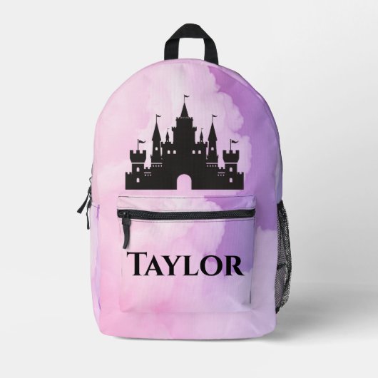 Custom Mit Monogramm Magic Castle Bedruckter Rucksack (Vorderseite)