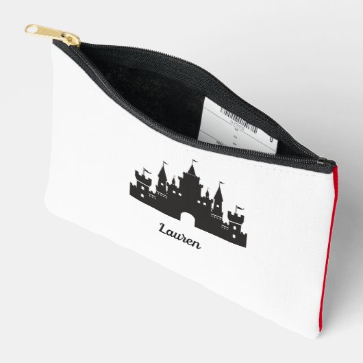 Custom Mit Monogramm Magic Castle Zubehörtasche (Offen)