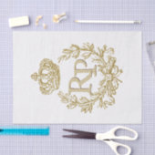 Custom Mittelalterliche Königliche Goldkrone und K Seidenpapier (Handwerk)