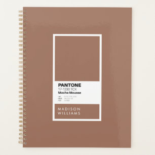 Custom Mocha Brown Notebook   Personalisiertes Jou Planer