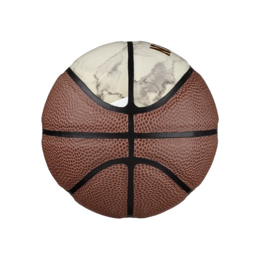 Custom Mocha Marble Mini Basketball (Rechts)