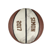 Custom Mocha Marble Mini Basketball (Vertikal)