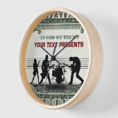 Custom Moden Band Money Wall Art Uhr (Winkel)