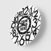 Custom Modern Abstract Geometric Wall Clock Runde Wanduhr (Winkel)