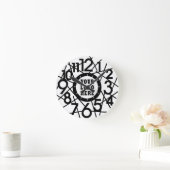 Custom Modern Abstract Geometric Wall Clock Runde Wanduhr (Zuhause)