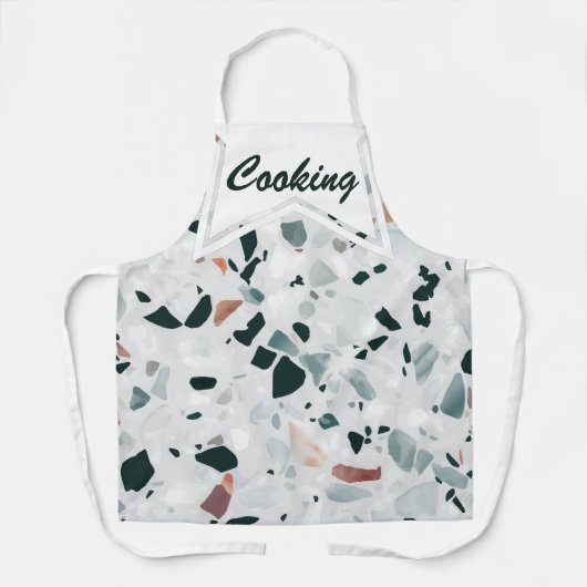 Custom Modern Abstrakt Terrazzo Musterküche Schürze (Vorderseite)