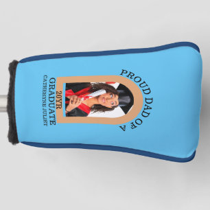 Custom Modern Arch Foto stolz Papa Abschluss Golf Headcover