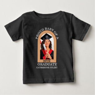 Custom Modern Arch Foto stolzer Baby Abschluss T-shirt