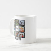 Custom Modern BDE Bester Vater je 8 FotoCollage Kaffeetasse (Vorderseite Links)