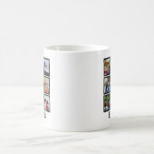 Custom Modern BDE Bester Vater je 8 FotoCollage Kaffeetasse (Mittel)