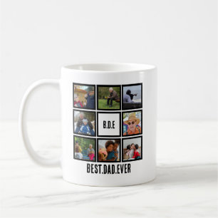Custom Modern BDE Bester Vater je 8 FotoCollage Kaffeetasse
