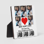 Custom Modern Best Tante je 8 Foto Collage Fotoplatte (Vorderseite)