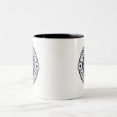 Custom Modern Best Vater Jeden Vatertag Zweifarbige Tasse (Mittel)