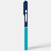Custom Modern Blue Minimalist Case-Mate iPhone Hülle (Rückseite / Links)