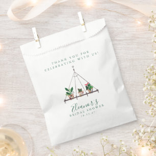 Custom Modern Boho Pflanze Brautparty Willkommen Geschenktütchen