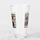 Custom Modern Bonus Vater Stepdad 4 Foto Collage Glas (Links)