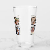 Custom Modern Bonus Vater Stepdad 4 Foto Collage Glas (Rechts)