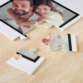 Custom Modern Bonus Vater Stepdad 4 Foto Collage Puzzle (Seite)