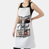 Custom Modern Bonus Vater Stepdad 4 Foto Collage Schürze (InSitu)