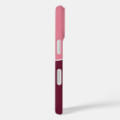Custom Modern Bordeaux Pink Minimalist Case-Mate iPhone Hülle (Rückseite / Rechts)