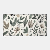 Custom Modern Botanical Workspace Design Schreibtischunterlage (Vorderseite)