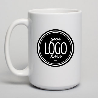 Custom Modern Business Logo Branded Coffee  Kaffeetasse
