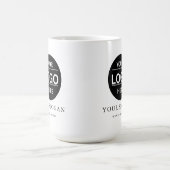 Custom Modern Business Logo Branded Coffee Mug Kaffeetasse (Mittel)