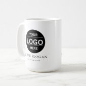 Custom Modern Business Logo Branded Coffee Mug Kaffeetasse (Vorderseite Links)