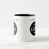 Custom Modern Business Logo Branded Coffee Mug Zweifarbige Tasse (Mittel)