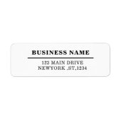 Custom Modern Business Logo Return Address Design (Vorne)