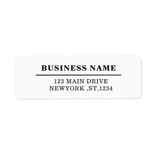 Custom Modern Business Logo Return Address Design (Vorne)