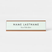 Custom Modern Business Promotional Schreibtischnamensplakette (Vorderseite )