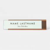 Custom Modern Business Promotional Schreibtischnamensplakette (Vorderseite )