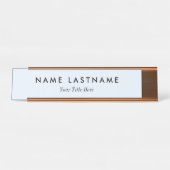 Custom Modern Business Promotional Schreibtischnamensplakette (Vorderseite )