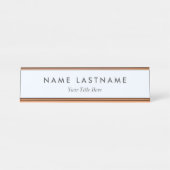 Custom Modern Business Promotional Schreibtischnamensplakette (Vorderseite )