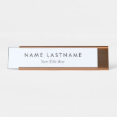 Custom Modern Business Promotional Schreibtischnamensplakette (Vorderseite )