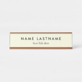 Custom Modern Business Promotional Schreibtischnamensplakette (Vorderseite )