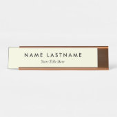 Custom Modern Business Promotional Schreibtischnamensplakette (Vorderseite )