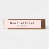 Custom Modern Business Promotional Schreibtischnamensplakette (Vorderseite )